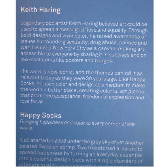 Keith Haring Happy Socks Cheeky Underwear Set Of Two Size XS Art To Wear NIB - Picture 6 of 6